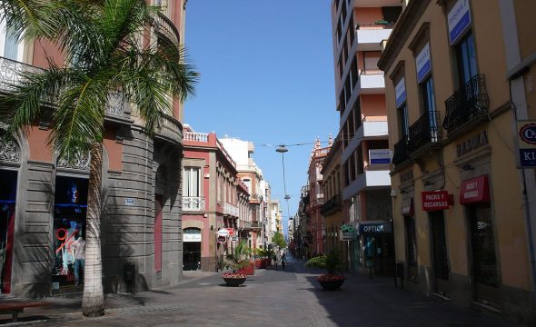 Ulica zamkowa w Santa Cruz de Tenerife