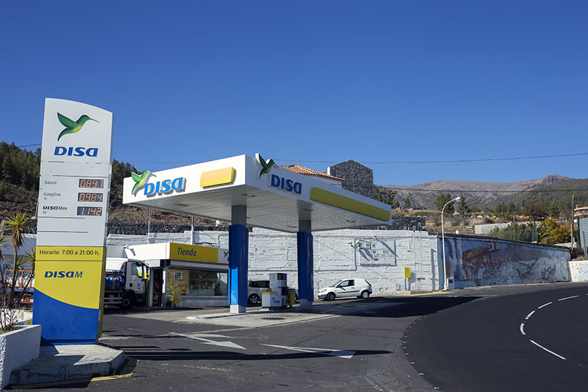 Vilaflor petrol station in Tenerife